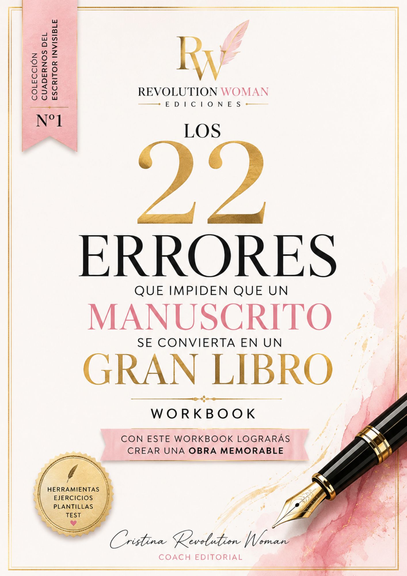 Portada del workbook Los 22 errores que impiden que un manuscrito se convierta en un gran libro